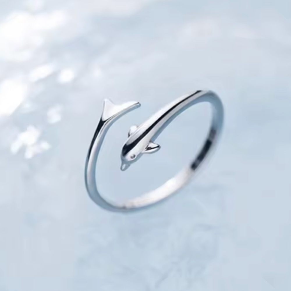NWOT Sterling Silver 925 Dolphin Ring